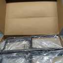 4 Pack String Light Poles for Outside, Thickened Metal Christmas Lights Hanger Pole Outdoor with Fork, Lighting Hanging Post Accessories for Patio Decor Garden Backyard Yard Outside Decorations