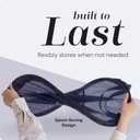 Handy Laundry Collapsible Mesh Pop Up Hamper with Wide Opening and Side Pocket - Breathable, Sturdy, Foldable, and Space-Saving Design for Clothes and Storage (Blue | 2-Pack)