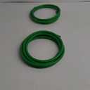 Tioncy 3 Pcs 78.7 Inch Flexible Pipe PVC Tubing Aluminum Bendable Plastic Pipe Stem for Artificial Flowers Stem, Balloon Arches, Floral Wedding Decor, DIY Crafts, Cosplay Prop (Green)