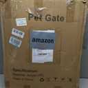 Clear Acrylic Pet Gate - 6 Panel118" Width White, Indoor/Outdoor Use Foldable FreeStanding Puppy Gates for Dogs & Guinea Pigs, Doorway Stairs Barrier with Transparent Panels
