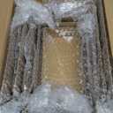 5 Pcs Metal Display Stands for Buffet Table Cake Risers, Cupcake Rectangle Stand for Wedding, Party, Catering Supplies, Elegant Food Risers for Display with 5Pcs Hollow Bottoms Sturdy Modern (Gold, 2 IN to 12 IN)