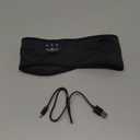 MUSICOZY Sleep Headphones Bluetooth 5.4 Headband, Wireless Earphones Music Sleep Earbuds Sleeping Eye Mask with HD Stereo Speakers for Workout Running Travel Yoga, Ideal Gifts (Double-Sided Black)