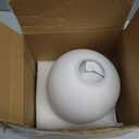 Seealle Touch Table Lamp for Nightstand - Small Bedside Lamp for Bedroom Living Room Night Stands, Desk Lamp with White Glass Shade for Small Spaces, 3 Way Dimmable, LED Bulbs, Gifts