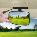 Universal Golf Cart Wide Rear View Mirror 8.07'' x 5'' Wide Panoramic Rearview Mirror for EZGO Club Car Yamaha