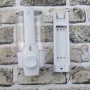 Cyrank Manual Soap Dispenser, Wall Soap Dispenser 350ml Hand Soap Dispenser Wall Mount Commercial Soap Dispenser for Bathroom Kitchen Hotel(White)