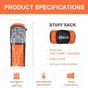 Down Sleeping Bag for Adults 600 Fill Power, Cold Weather Compact Ultralight All Seasons Sleeping Bag for Backpacking, Camping, Hiking