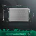 SCITOO Radiator for 2011-2016 for Chevrolet for Silverado 2500 HD 6.0L 2013 2015 for Chevrolet for Silverado 3500 6.0L 2011-2016 for GMC for Sierra 2500 HD 6.0L Replace 13301