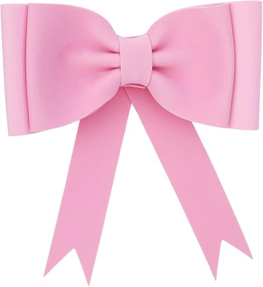 Bow cake Topper, Pink Bow Party Decorations EVA Bow Birthday Decorations Princess Pink Bow Decor for Wedding Birthday Party Anniversary