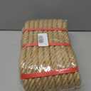 Jute Rope, 20mm Thick Twisted Manila Ropes,Tug of War Rope, Natural Heavy Duty Hemp Rope for Swing Bed, Crafts, Railing, Tug of War, Home Decorating (20mm,50ft)