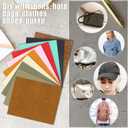 10 Pcs Laserable Leatherette Sheets, 12.6 x 10.2 Inch Blank Leather for Laser Engraving 10 Colors Faux Leather Sheets for Hats, Cap, Keychain, DIY Projects, Engraver Leathers Material