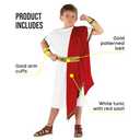 Morph Roman Costume Kids Greek Toga Costume Kids Greek God Boys Emperor Halloween Costumes For Boys (X-Large)