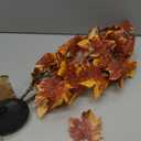 2 Pack Fall Solar Lights Outdoor Decorative, 35 LED Maple Leaf Solar Stake Lights Waterproof Fall Decor for Autumn Garden Yard Outside Pathway Halloween Thanksgiving Decorations