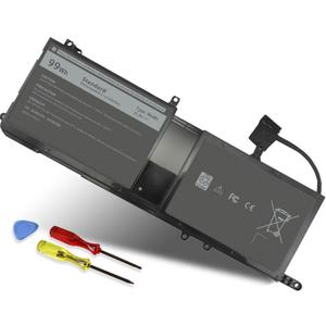 DMKAOLLK 99Wh 9NJM1 Battery Replacement for Dell Alienware 17 R4 R5 15 R3 R4 Alienware 15 2018 ALW17C-D1758 P31E P31E001 P31E002 P69F P69F001 P69F002 Series 9NJMI 44T2R MG2YH 01D82 546FF 11.4V