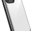 Speck Products Presidio2 Armor Cloud iPhone 12, iPhone 12 Pro Case, Clear/Black/White Hot/Black/Black (138485-9254)