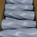 Ninehaoou 12 Pack Composite Plastic Flower Vases Bulk, Grey Blue Small Tall Conic Floral Vases for Centerpieces Unbreakable Bud Table Shelf Home Decoration for Wedding Party Living Room Decor