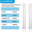 24W PL24-C Fluorescent Light Bulb Replacement for OttLite B24553 T40J34,Tpye C,PL-L 24W Fluorescent Light Bulbs,5500K Bright Natural Daylight,1300lm,2G11 Base - 2Pack