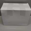 Nuogo 100 Pack 12 oz Plastic Dessert Parfait Cups with Lids Fruit Appetizer Cups with 100 Packs Sporks Square Clear Appetizer Containers Bowls Disposable for Pudding Cake Mousse