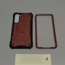 Poetic Revolution Case for Galaxy S22+ Plus with Built-in Screen Protector, Work with Fingerprint ID, Full Body Rugged Shockproof Protective Case with Kickstand for S22+ Plus 5G 6.6 Inch, Light Pink