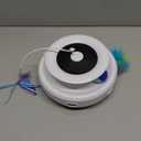 ORSDA Cat Toy, 3-in-1 Automatic Interactive Electronic Moving Ambush Feather, Fluttering Butterfly, Track Balls, USB Rechargeable Powered Smart Indoor Exercise Kicker (White)