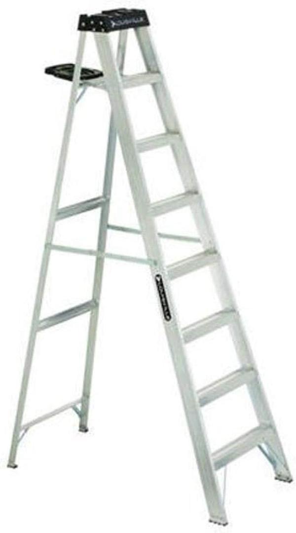 Louisville Ladder 8-Foot Aluminum Step Ladder, 300-Pound Load Capacity, Type IA, AS3008