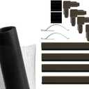 Window Screen Replacement Kit, 36", 48" and 60" Window Frames, White or Bronze, with Screen Mesh Roll. Easy Installation!