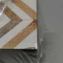 ARNCRAFT Decorative Storage Box, Handmade Chevron Pattern, Boho Style, Multipurpose Gift Box (yellow black white zigzag, 8X4X2.5 Inch)