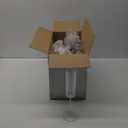 36 Pack Clear Plastic Champagne Flutes - 6oz Ribbed Disposable Champagne Glasses - Clear Vintage Mimosa Glasses with Long Stem - Elegant Sparkling Wine Stemware for Weddings, Parties