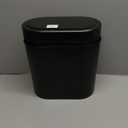 TIPGO Automatic Motion Sensor Bathroom Trash Can with Lid, 2.6 Gallon Touchless Trash Bin, Smart Garbage Can Plastic Slim Wastebasket for Bedroom, Office, Dorm (Black)