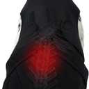 Dog Back Brace for IVDD & Spinal Recovery, Adjustable Breathable Support Vest Dog Lumbar Protector Helps Pain Relief, Pet Surgical Suit for Back Disease Prevention, Black S