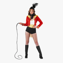 fun shack Womens Circus Ringmaster Costume, Lion Tamer Outfit for Women, Ringmaster Dress for Themed Parties
Size M