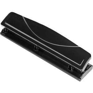 Amazon Basics 3 Hole Punch, 10 Sheet Capacity, Black, Easy-Clean Tray