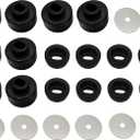 (489)
7-141 Body and Cab Mount Bushing Kit for Chevy Silverado & Sierra 1500/2500 2WD/4WD 1999-2014 Polyurethane Body Cab Mounts & Washers (Black 24PCS)