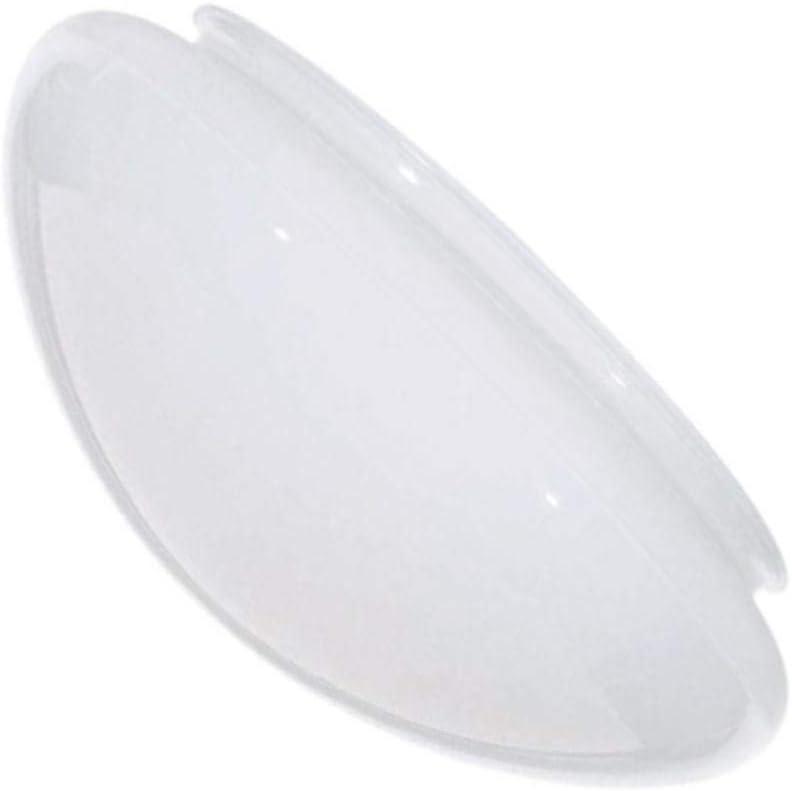 Satco 8 Inch Mushroom Glass Shade White Finish 9.5 Inch Diameter 7-7/8 Inch Fitter 4 Inch Height Replacement Globe Fixture Accessory 50-330