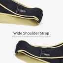 Comfort No Underwire Racerback Bras for Women Padded Wireless Support Bra Everyday Full Coverage (Black, M)