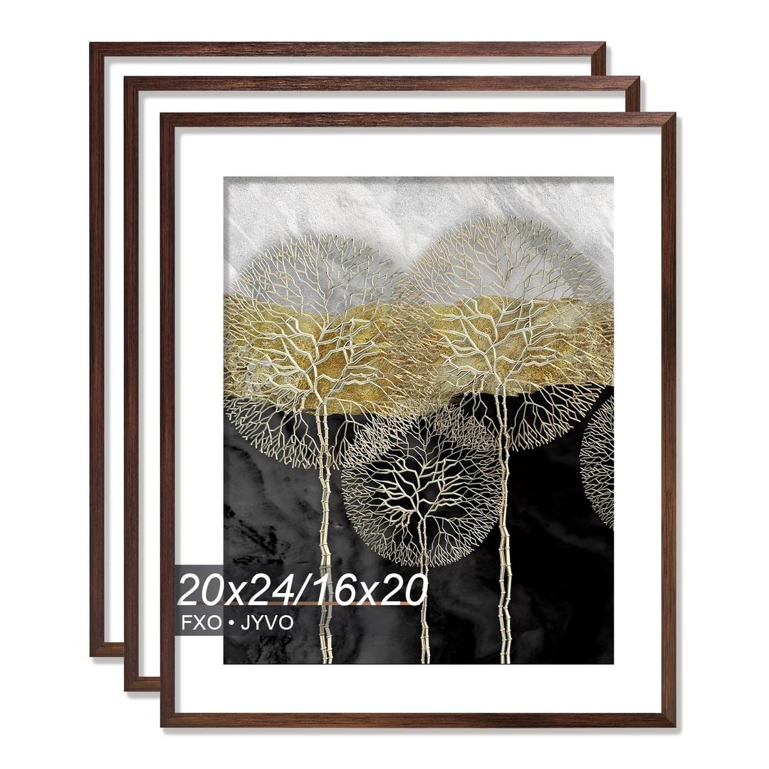 20x24 Picture Frame Set of 3 for Photo Poster Horizontally/Vertically