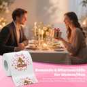 2 x Valentines Day Gifts for Him/Her,Novelty Toilet Paper Romantic Gag Gifts for Couples Men Women Boyfriend Girlfriend Wife Husband,Prank Decor for Anniversary Wedding Birthday Christmas Party Supplies (LOVE YOU)