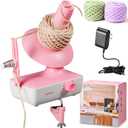 QXQXIN Yarn Winder, Electric Yarn Winder Machine with Stepless Speed 2 Min/Ball, 10oz Large Capacity Yarn Ball Winder, Adjustable Strong Spring Tension Electric Yarn Roller