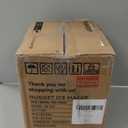 EUHOMY Nugget Ice Maker Countertop with Handle, Ready in 6 Mins, 34lbs Per Day, Removable Top Cover, Auto-Cleaning, Portable Sonic Ice Maker with Basket and Scoop, for Home/Party/RV/Camping (Silver)