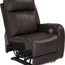 Thomas Payne Seismic Series Luxury RV Theater Seating Recliner - Left Hand Configuration, Millbrae  Remote Control Power Recline, Massage and Lumbar  Power Port Accessory Compatible  2020129321