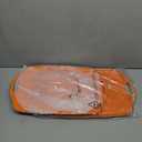 Melamine Serving Tray with Handles, 19 x 12" Vintage Large Rectangular Melamine Serving Platter for Serving Food, Serving Tray Set of 2, Dishwasher Safe, Orange