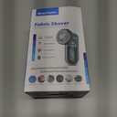 BEAUTURAL Fabric Shaver and Lint Remover, Sweater Defuzzer with 2-Speeds, 2 Replaceable Stainless Steel Blades, Battery Operated, Remove Clothes Fuzz, Lint Balls, Pills, Bobbles Gray