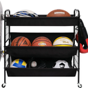 Garage Sports Equipment Organizer with Hooks