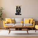 CCWORKERRY African American Wall Art Black Girl with Butterflies Canvas Pictures Black Women Painting Golden Crown Prints Art Bedroom Decor Framed(White,16L x 24W)