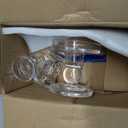 Unity Candle Holder - Glass Candle Holders for Pillar Candles Taper Candles, Glass Candlestick Holders Set of 3, Decorative Clear Glass Candlestick Holder for Wedding Table Dinning Church Centerpiece