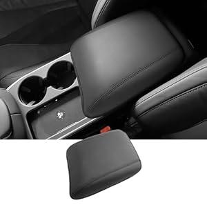 Coleya 2025 2026 RDX Center Console Cover for A cura RDX (Base/ Technology/ A-Spec/ Advance/ A-Spec Advance), Waterproof &Comfy Leather Armrest Cover 2026 2025 RDX Accessories (Black)