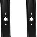 46 inch Mulching Blades for Cub Cadet XT1 XT2 ZT1 ZT2 LT46 LTX1045 LTX1046, MTD/Craftsman/Troy Bilt 46" Deck Mowers Replace 942-04290-X 942-04290 942-04244 742-04244 742-04290 (6 Point Star), Black