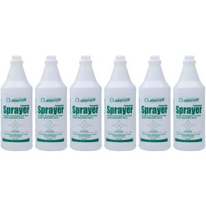 Nanoskin 6-Pack of 32 Oz. HDPE Natural Plastic Spray Bottles with Molded-in Graduations  Durable, Chemical-Resistant, Multi-Purpose, Refillable, and Perfect for Cleaning Solutions and Household Use