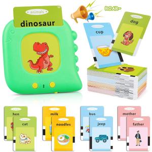 Talking Flash Cards for Toddlers 1-3, Autism Sensory Toys for Autistic Kids, Montessori Educational Learning Toys with 224 Sight Words, Speech Therapy Toys for 1-5 Year Old Boys Girls Gifts