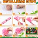 Spring Bulletin Board Decorations Set March Flowers Bulletin Board with 3D Paper Floral Cutouts Classroom Decorations Back to School Wall Decor Party Favor(Spring is in The Air)