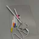 TMLDOT LED Note Board with 7 Colors Pen, Lighted Acrylic Dry Erase Board/Acrylic Message Board, LED Illuminated Drawing Board with Adjustable Stand and 7 Pens for Office School Home (11.8  7.9)